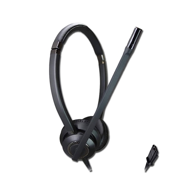 Duo PLT QD Noise Cancelling Headset with Leather Headband