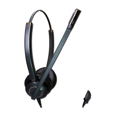 Duo PLT QD Noise Cancelling Headset with Metal Headband